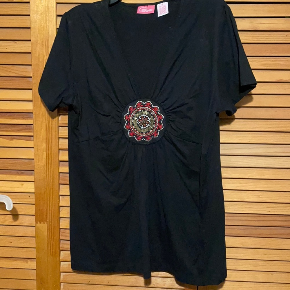 Women’s size small black dress T-shirt